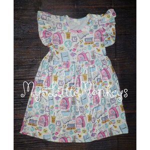 Back to School Girls Sleeveless Dress